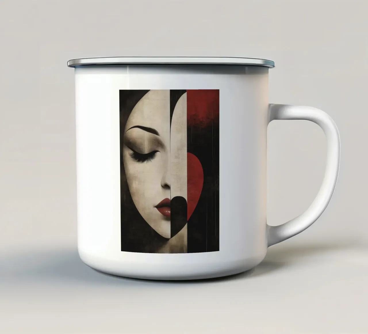 Silent Muse tazza in smalto da Art Unleashed