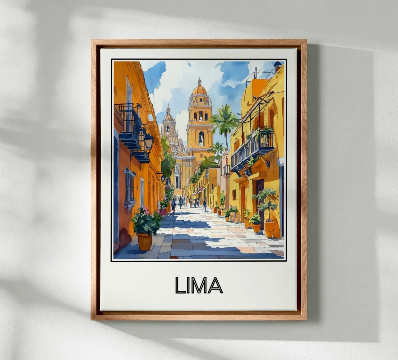 Lima canvas met Baklijst van Frame the World