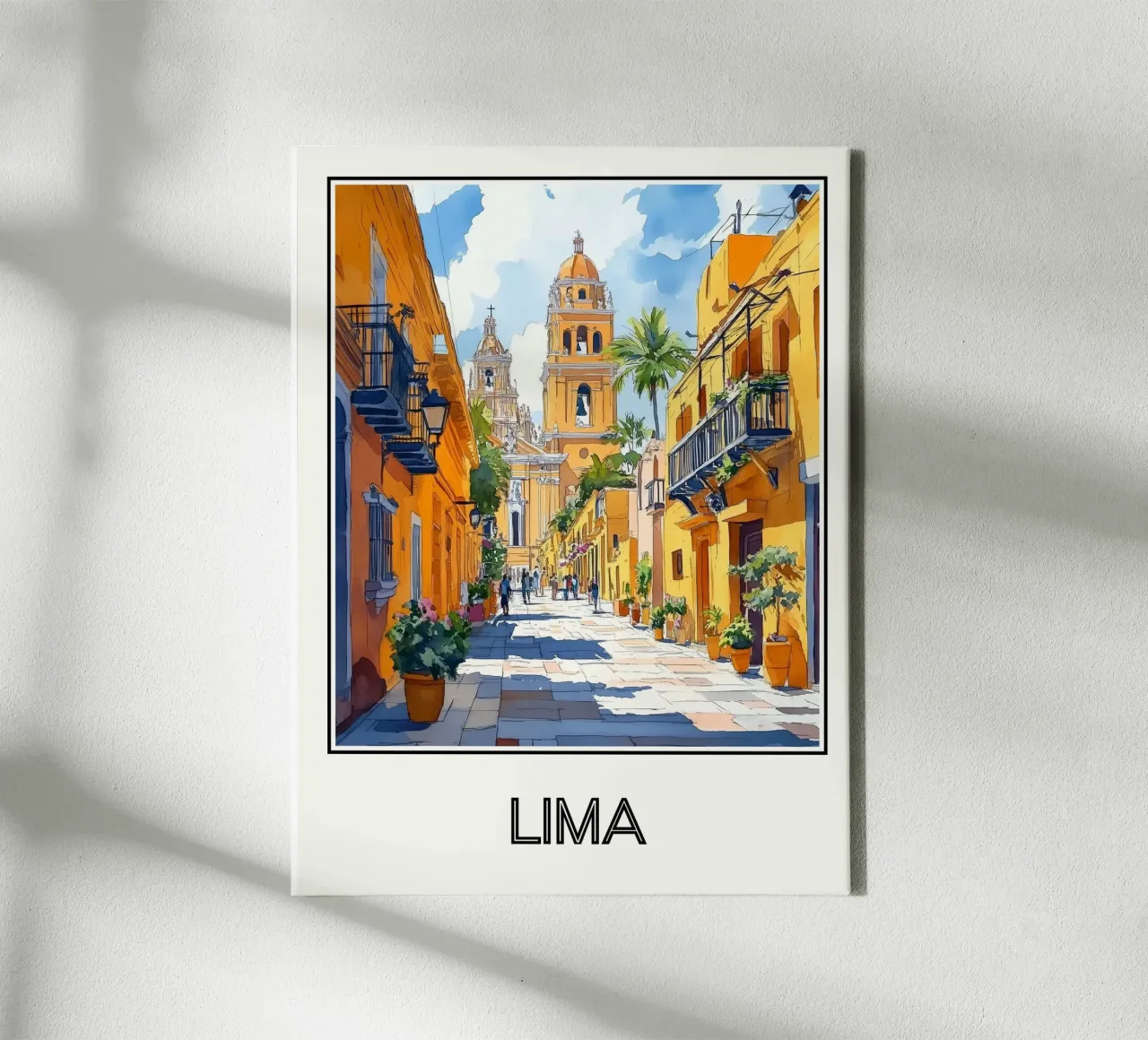 Lima canvas met Baklijst van Frame the World