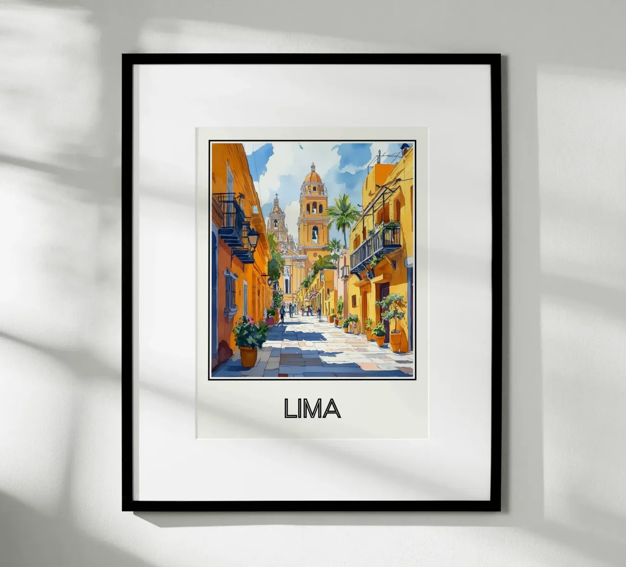 Lima poster con telaio in legno da Frame the World