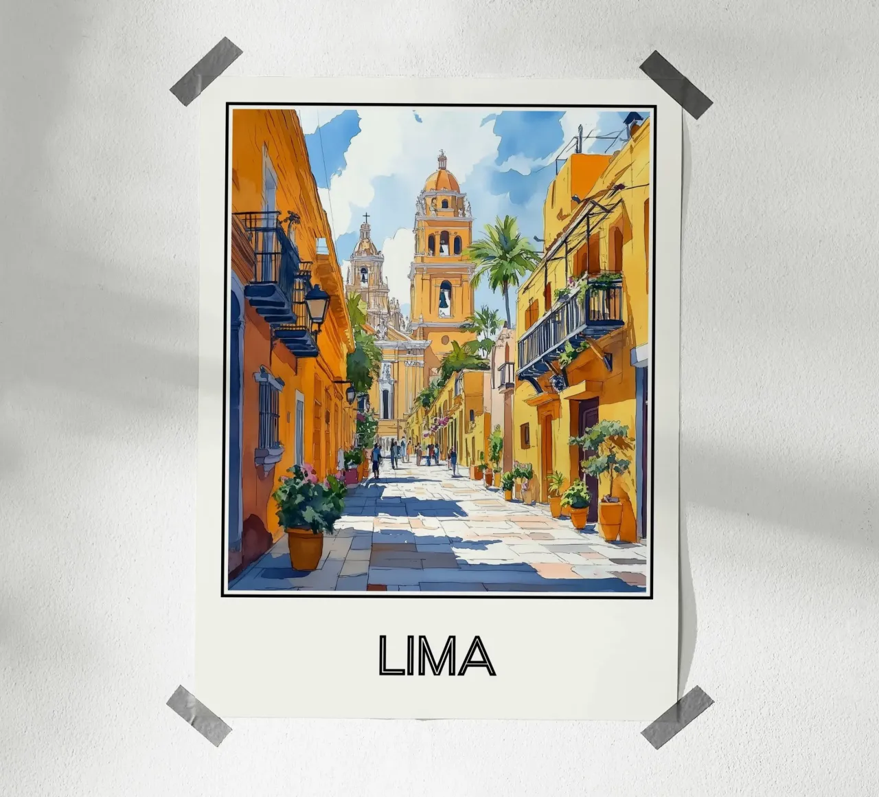 Lima poster con telaio in legno da Frame the World