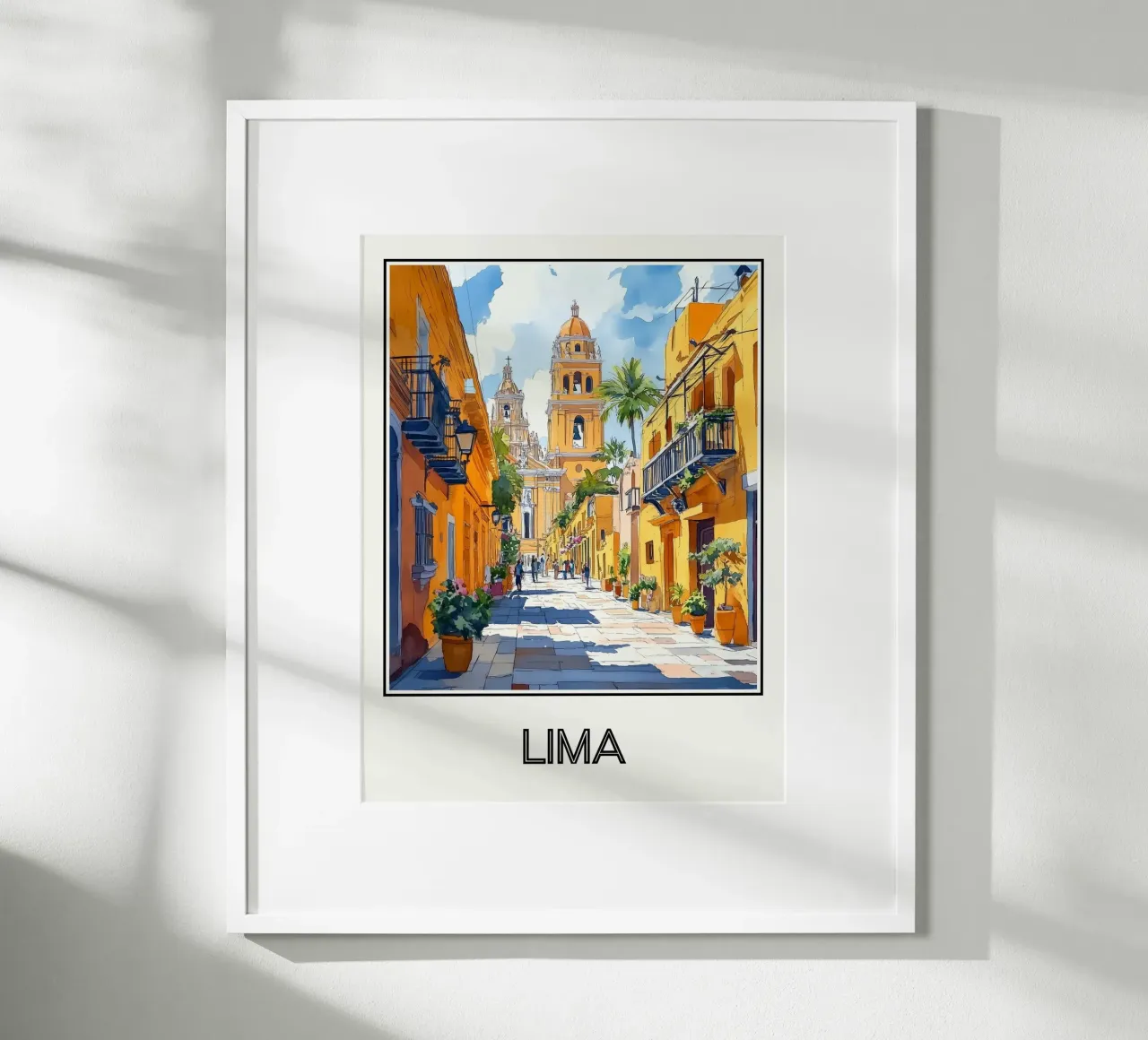 Lima poster con telaio in legno da Frame the World