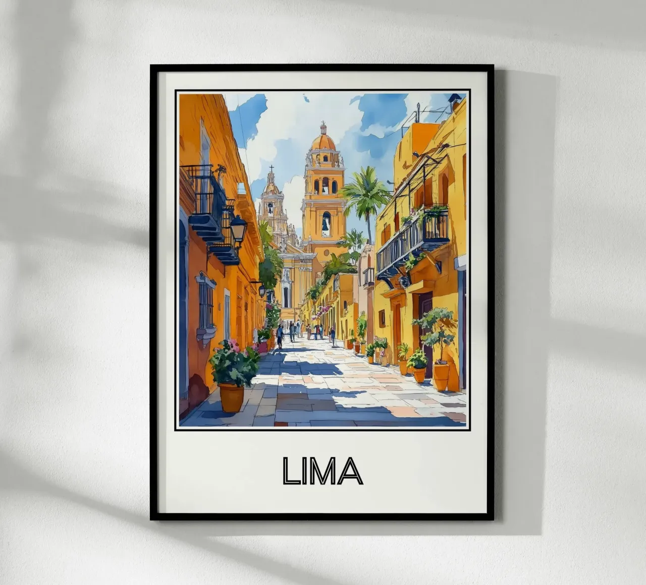 Lima poster con telaio in legno da Frame the World