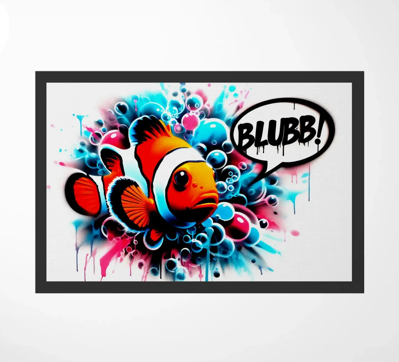 Nemo – Blubb! – Stencil, Graffiti & Streetart zerbino da STAN Z.