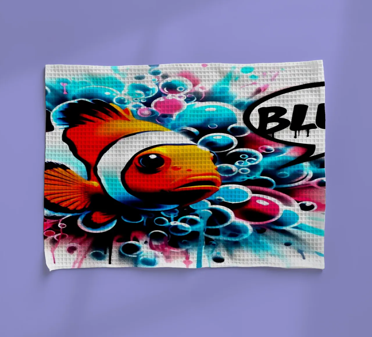 Nemo – Blubb! – Stencil, Graffiti & Streetart canovaccio da cucina da STAN Z.