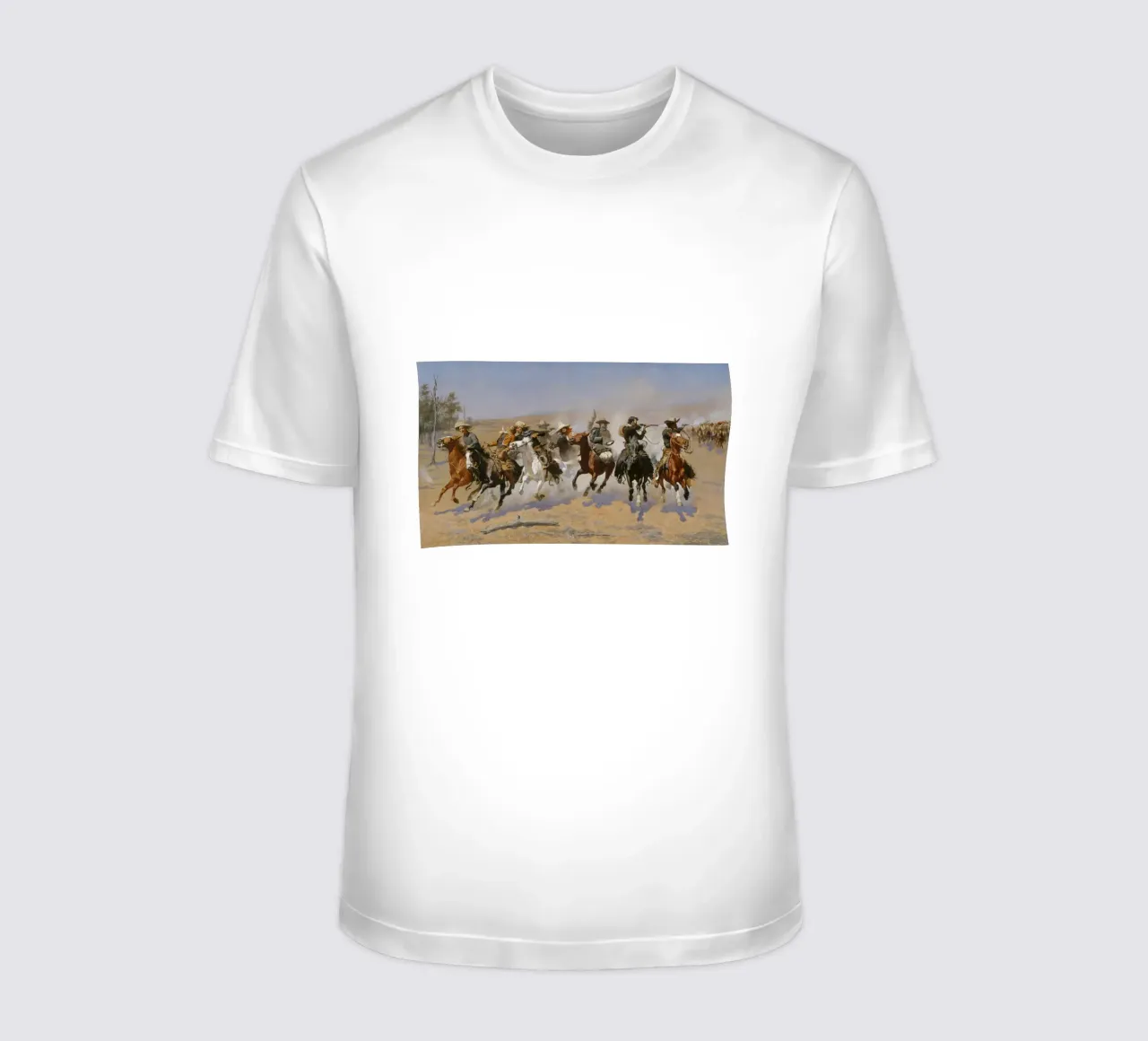 Frederic Remington - Una corsa al legname t-shirt da William Store