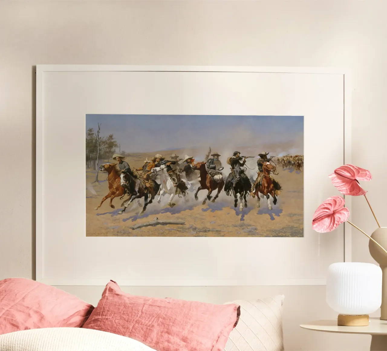 Frederic Remington - Una corsa al legname carta hahnemühle da William Store