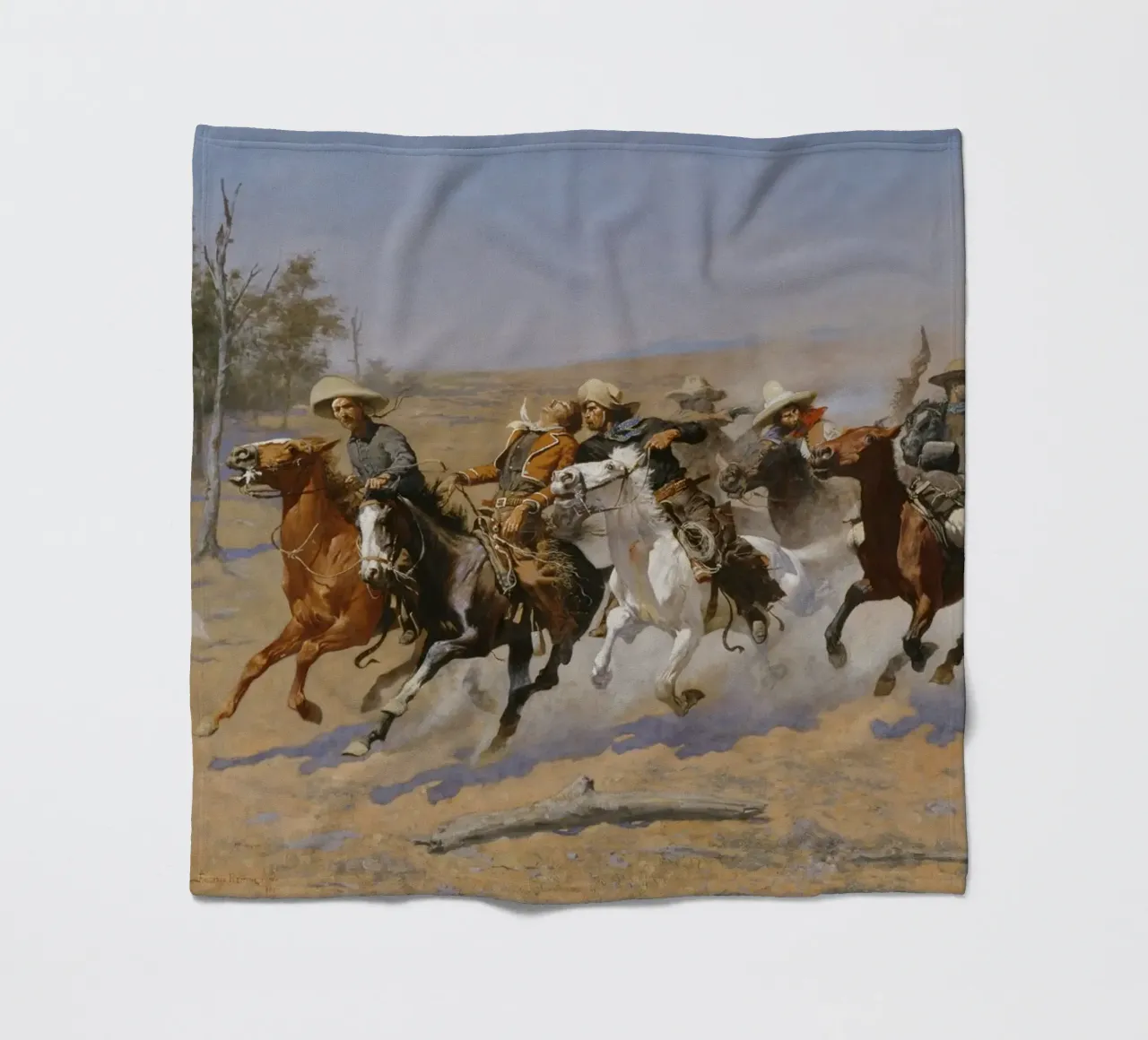 Frederic Remington - Una corsa al legname coperta in pile da William Store