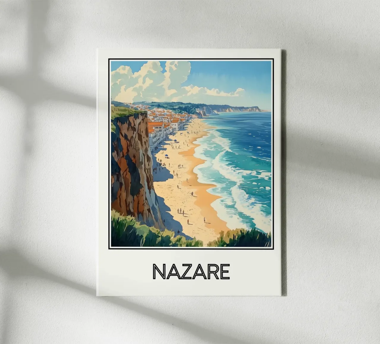 Nazaré tela con Cornice a cassetta da Frame the World