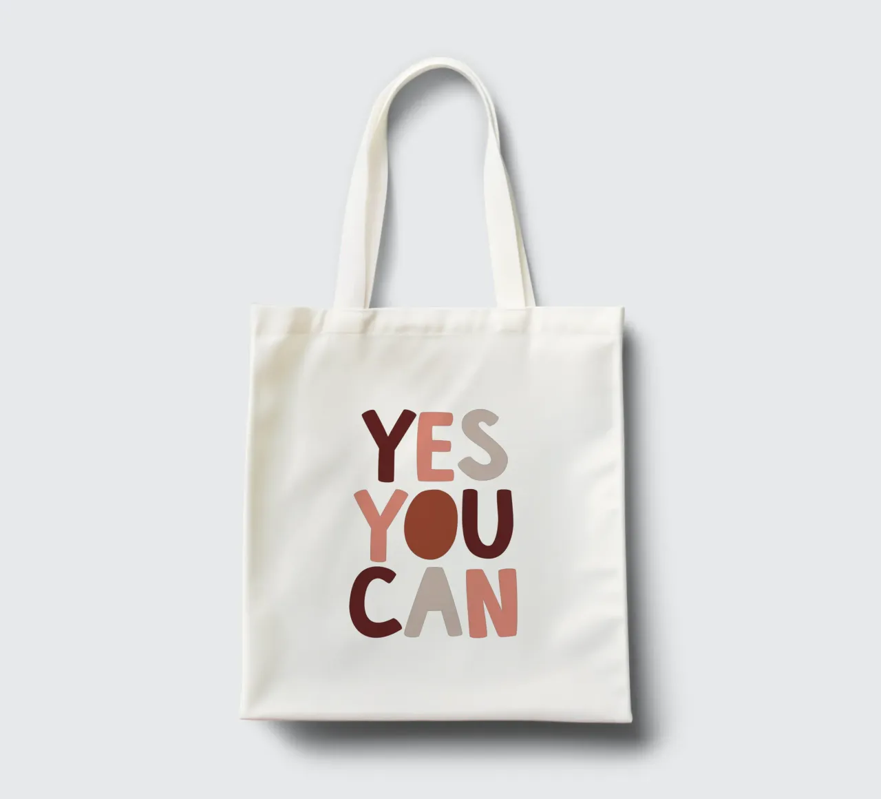 Yes You Can Motivational Typography Design tote bag de THE MOTIVATED TYPE