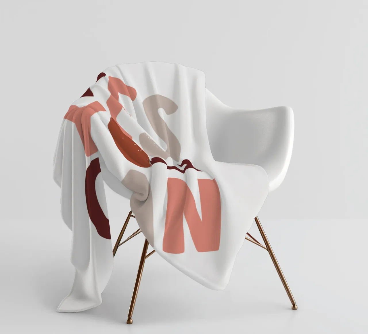 Design tipografico motivazionale Yes You Can coperta in pile da THE MOTIVATED TYPE