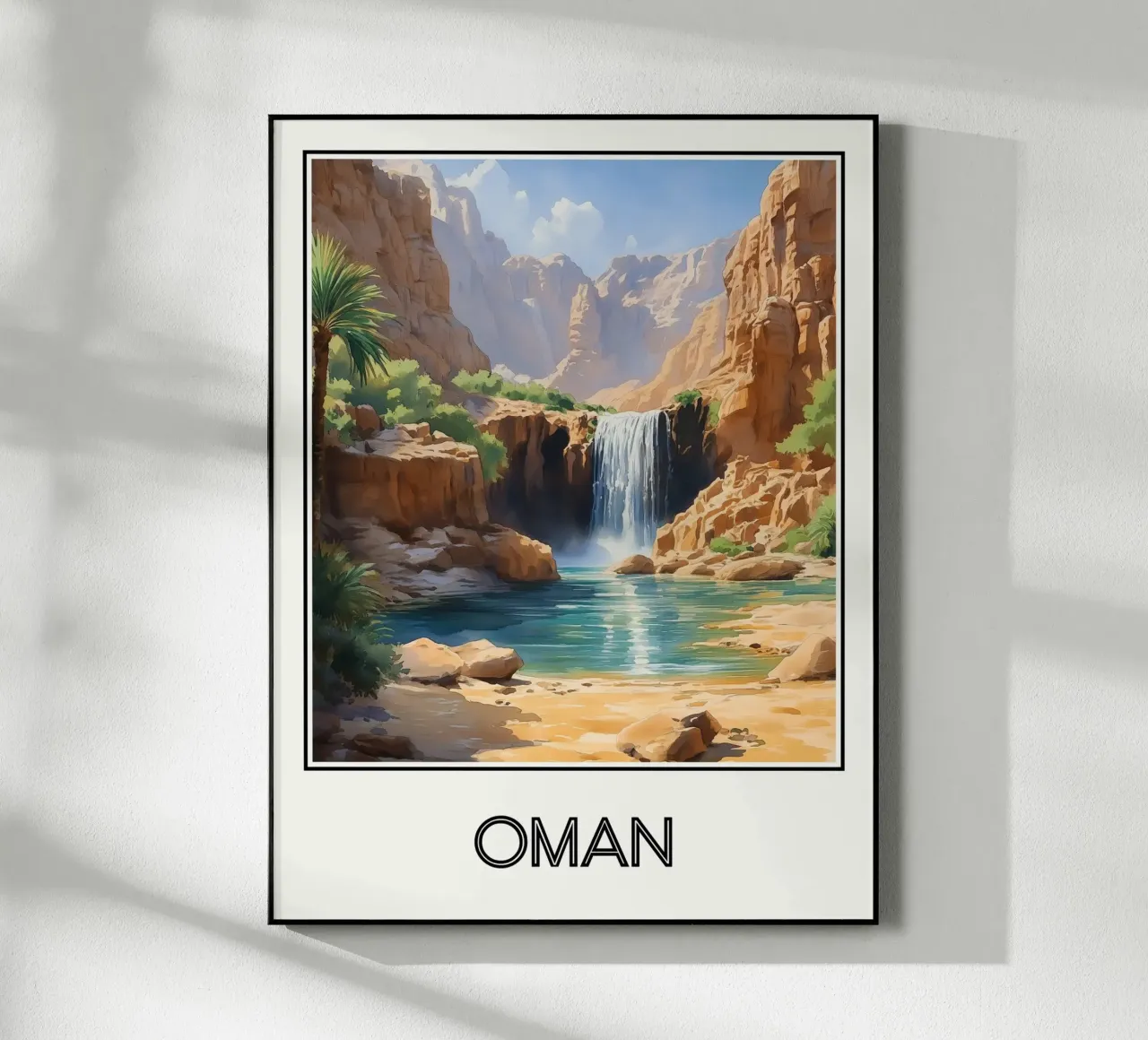 Affiche Oman plexiglass da Frame the World