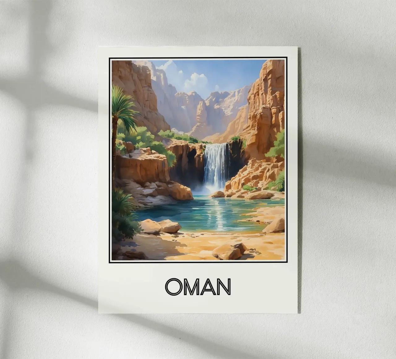 Affiche Oman plexiglass da Frame the World