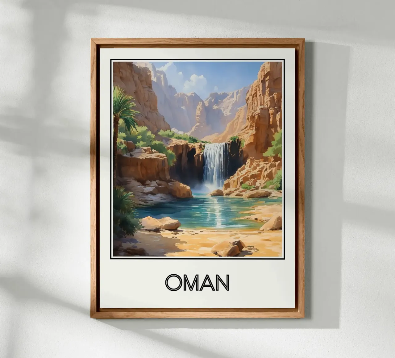 Affiche Oman alluminio dibond da Frame the World