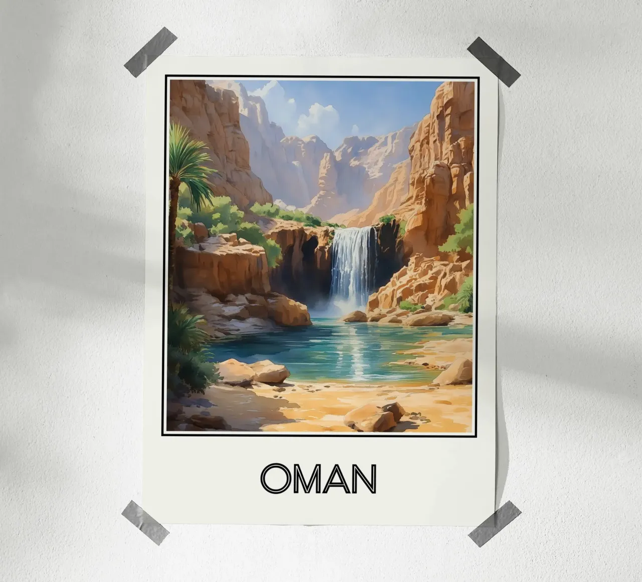Oman poster da Frame the World