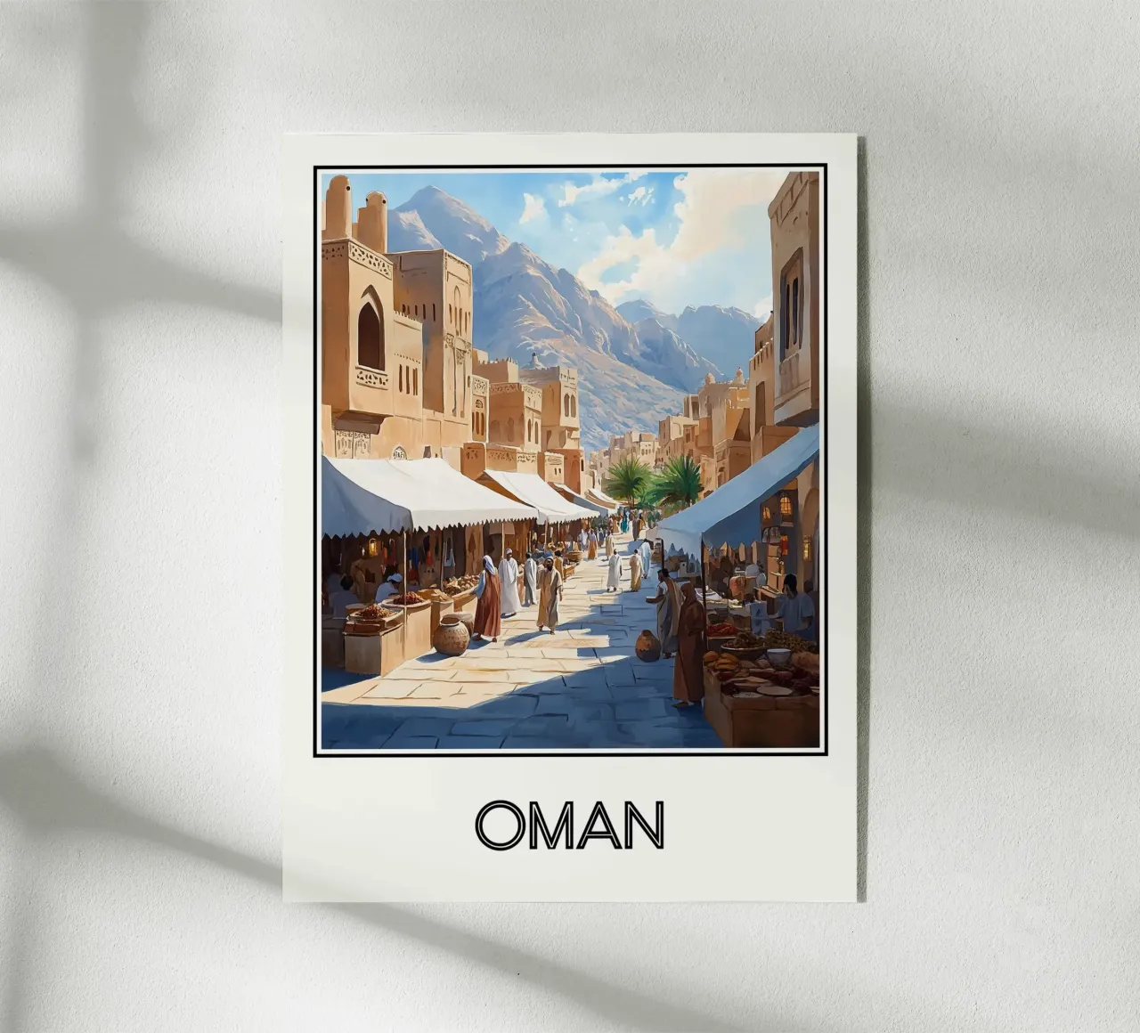 Affiche Oman plexiglass da Frame the World