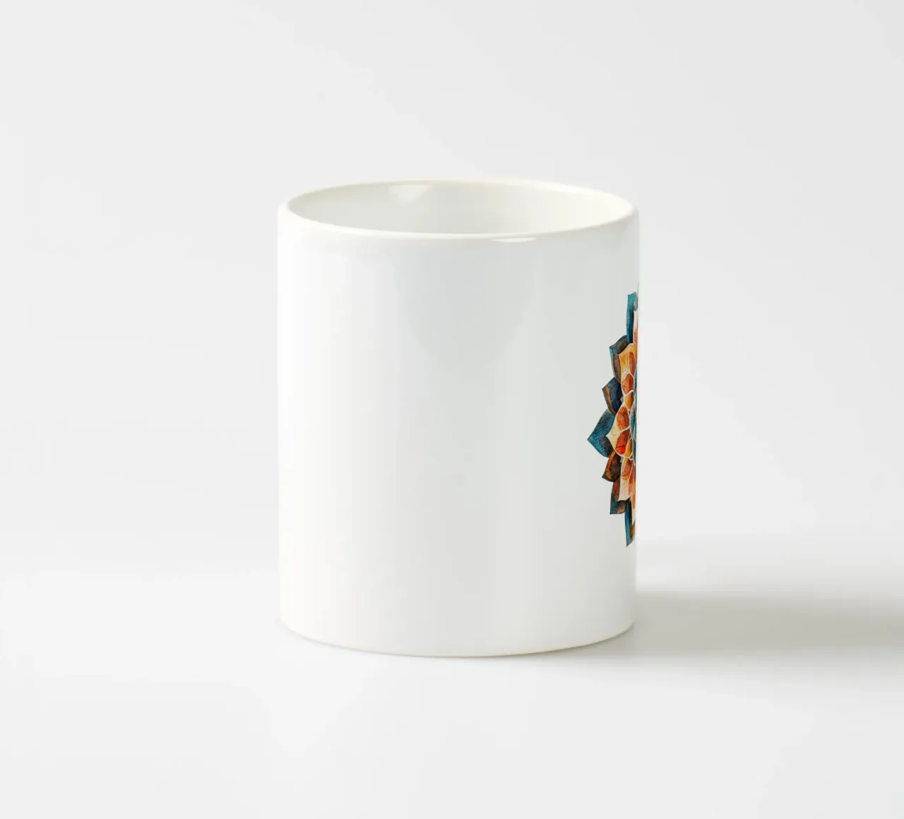 Mandala terrestre ad acquerello tazza in ceramica da Spiritual Touch