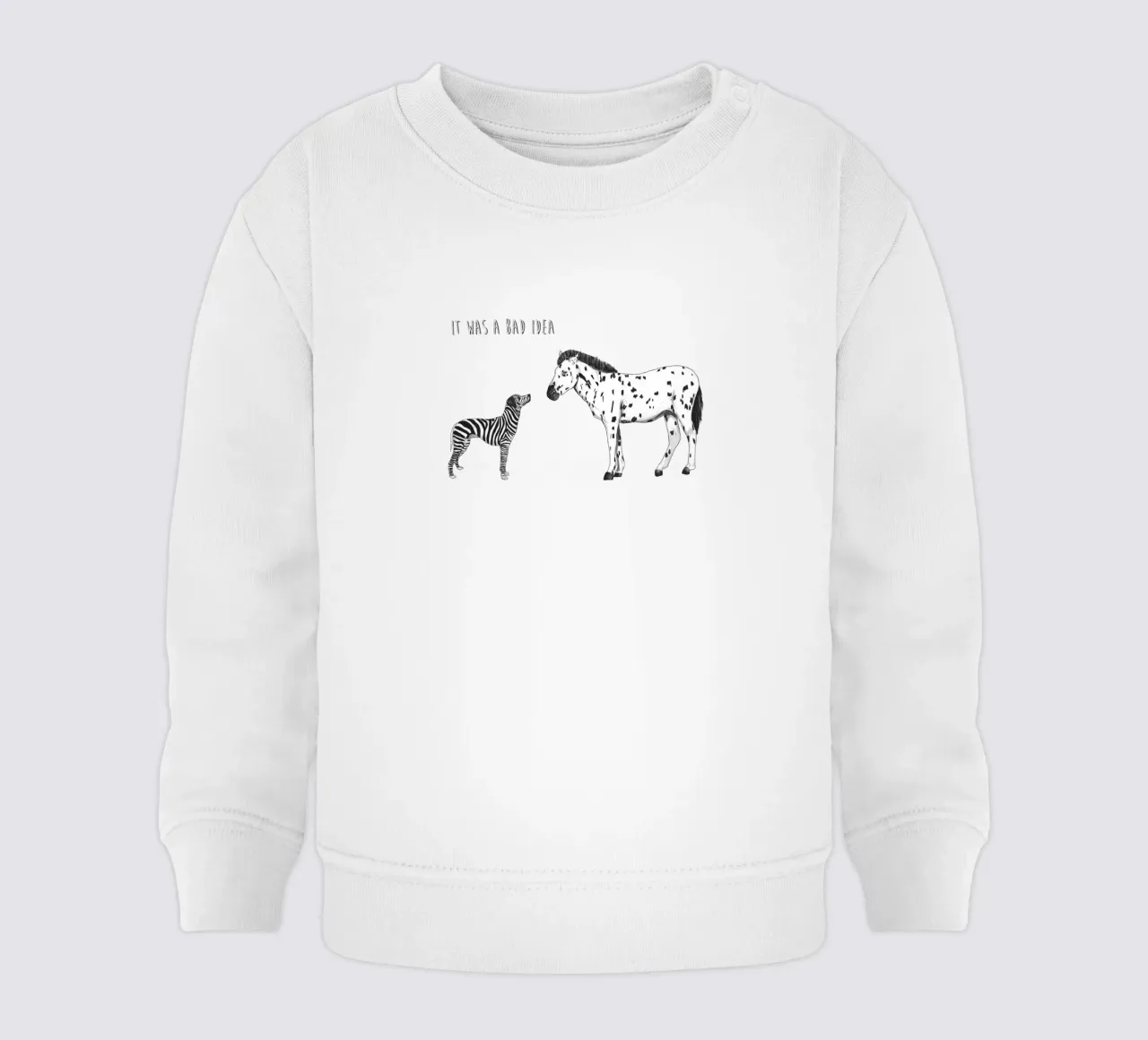 Bad Idea felpa neonato da Balazs Solti