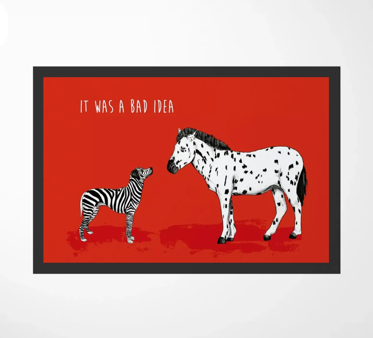 Bad Idea doormat by Balazs Solti
