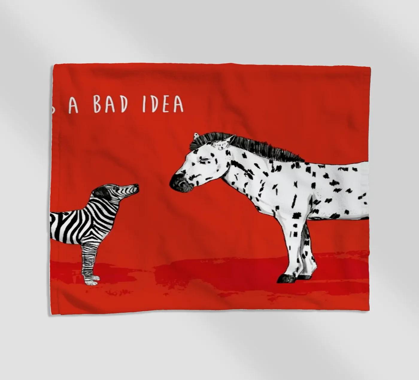 Bad Idea beach towel by Balazs Solti