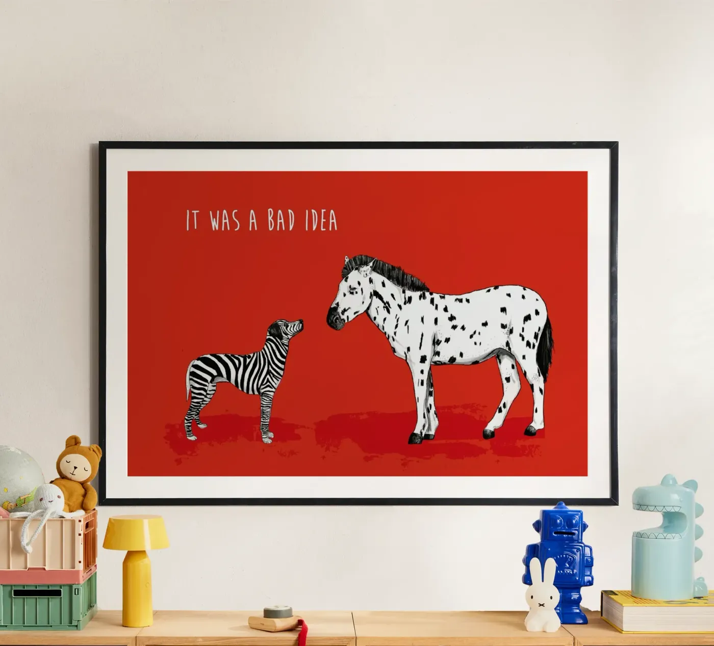 Bad Idea poster van Balazs Solti