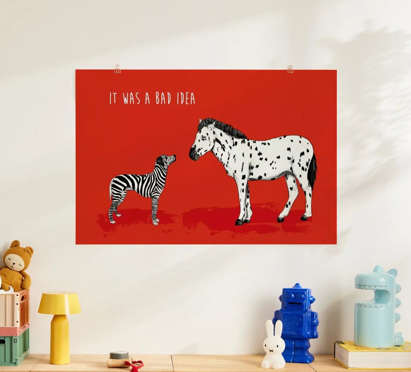 Bad Idea poster van Balazs Solti