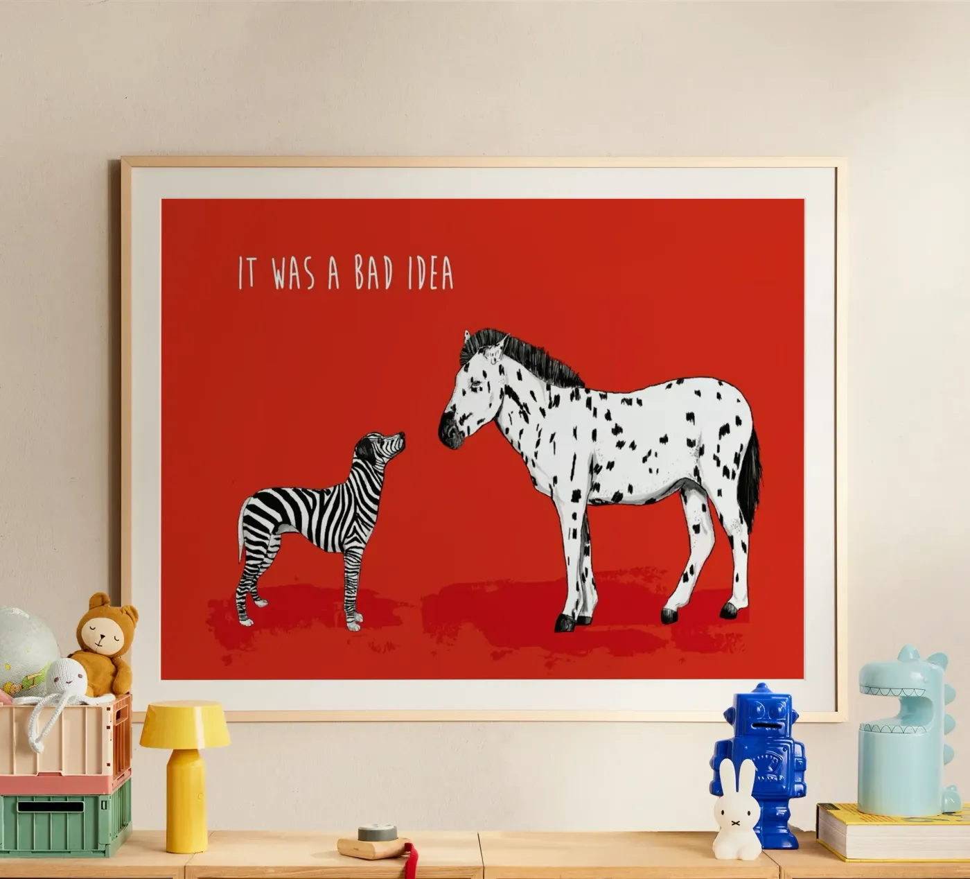 Bad Idea poster van Balazs Solti