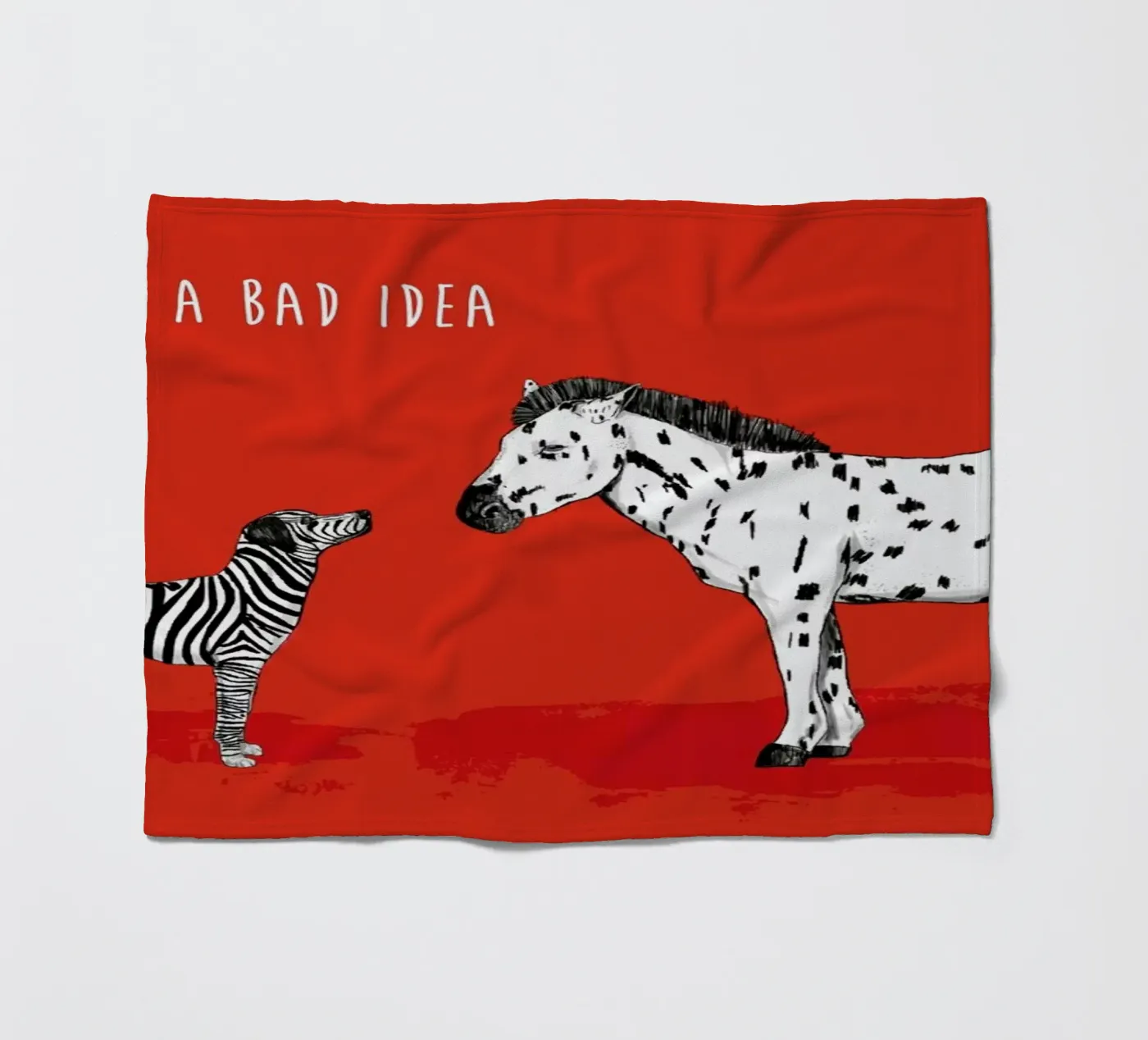 Bad Idea Fleecedecke von Balazs Solti