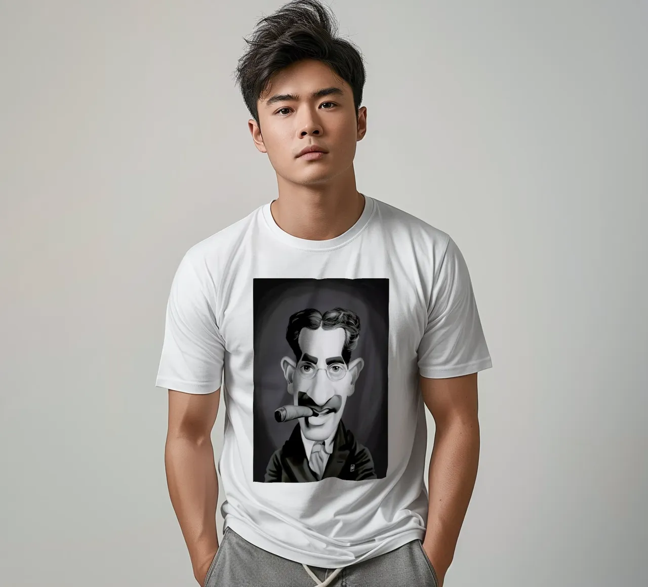 Groucho Marx t-shirt da Rob Art | Illustration