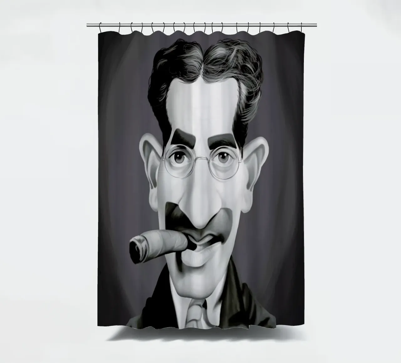 Groucho Marx tenda da doccia da Rob Art | Illustration