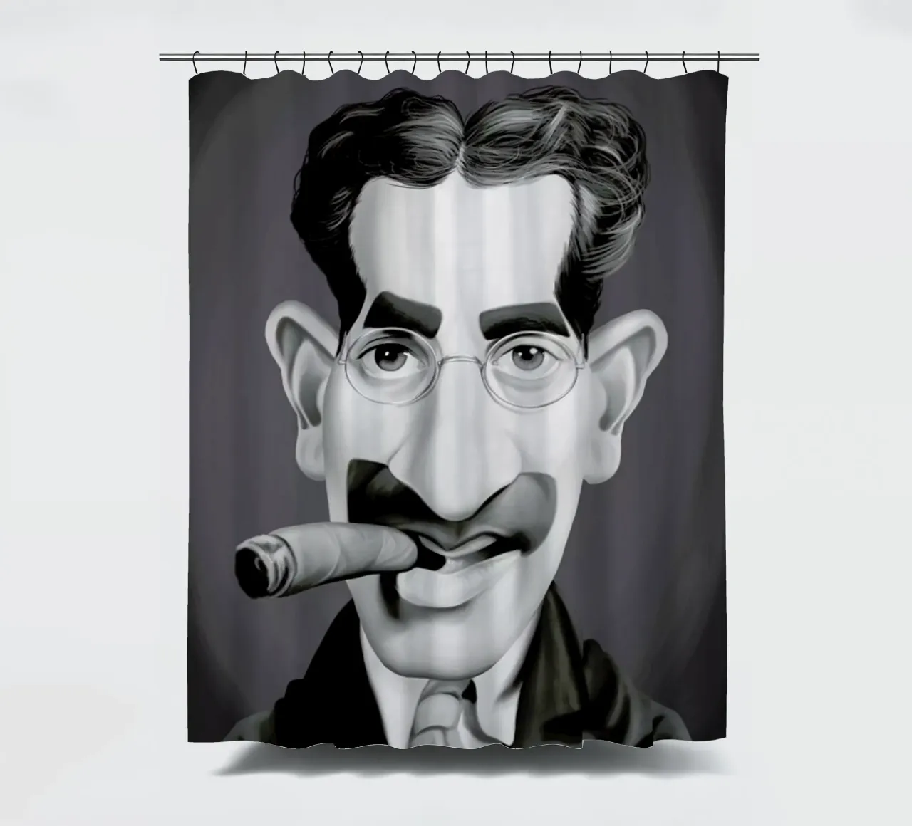 Groucho Marx tenda da doccia da Rob Art | Illustration