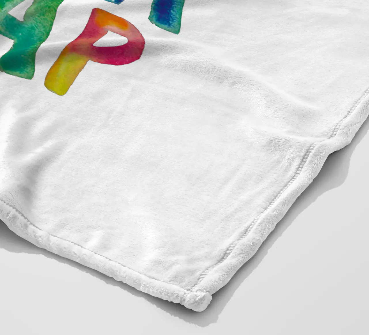 Non crescere è una trappola Design tipografico arcobaleno coperta in pile da THE MOTIVATED TYPE