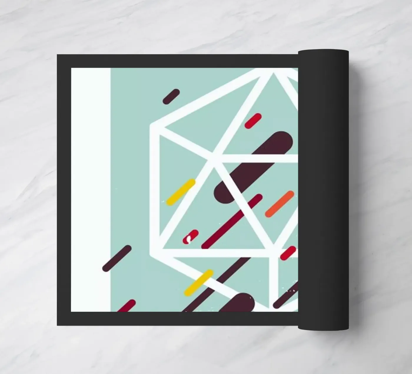 Polyhedra doormat by LeDieg