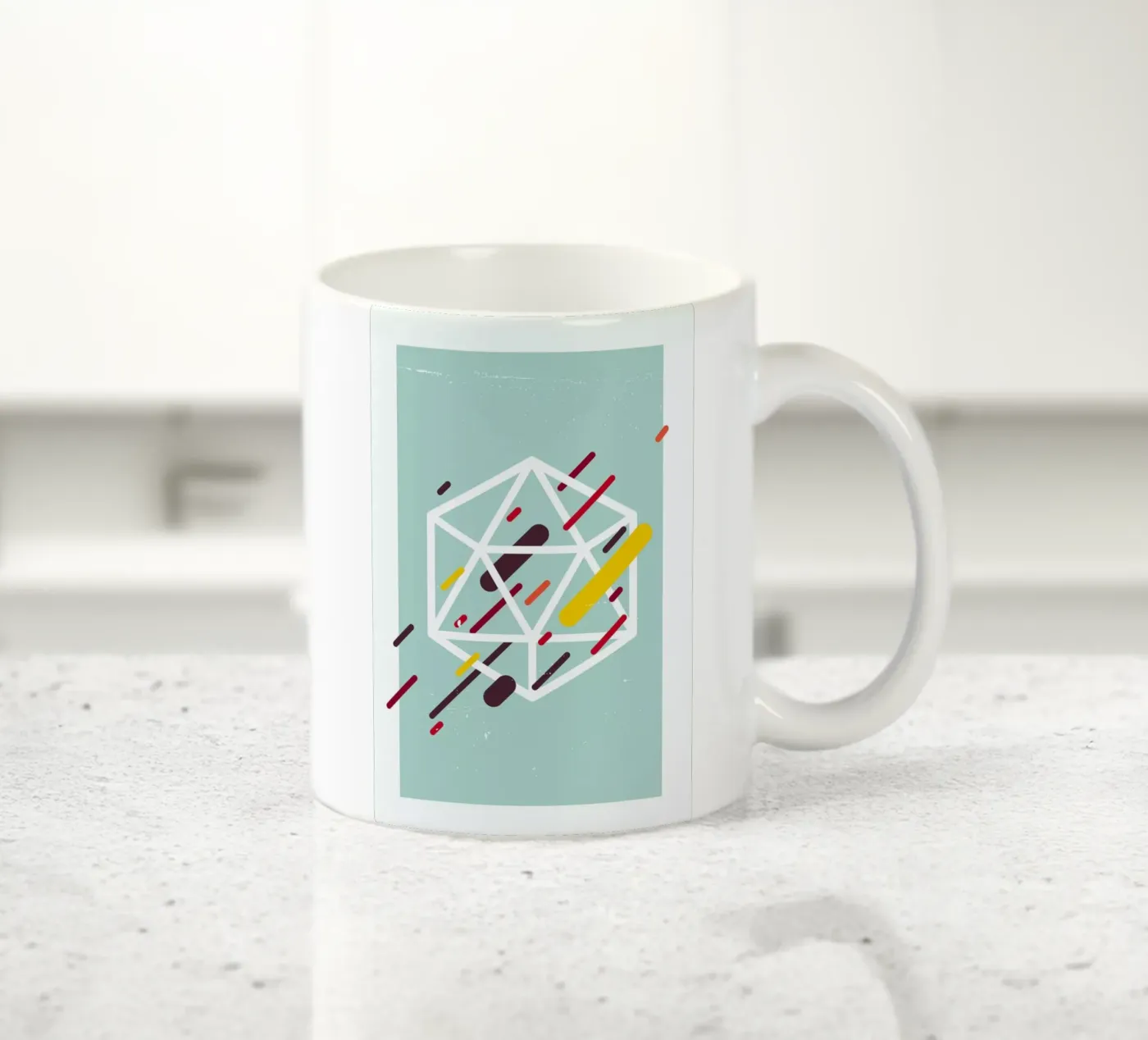 Polyhedra ceramic mug by LeDieg