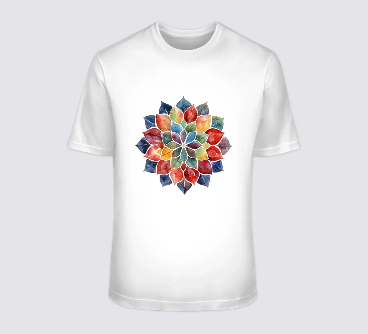 Mandala terrestre ad acquerello t-shirt da Spiritual Touch