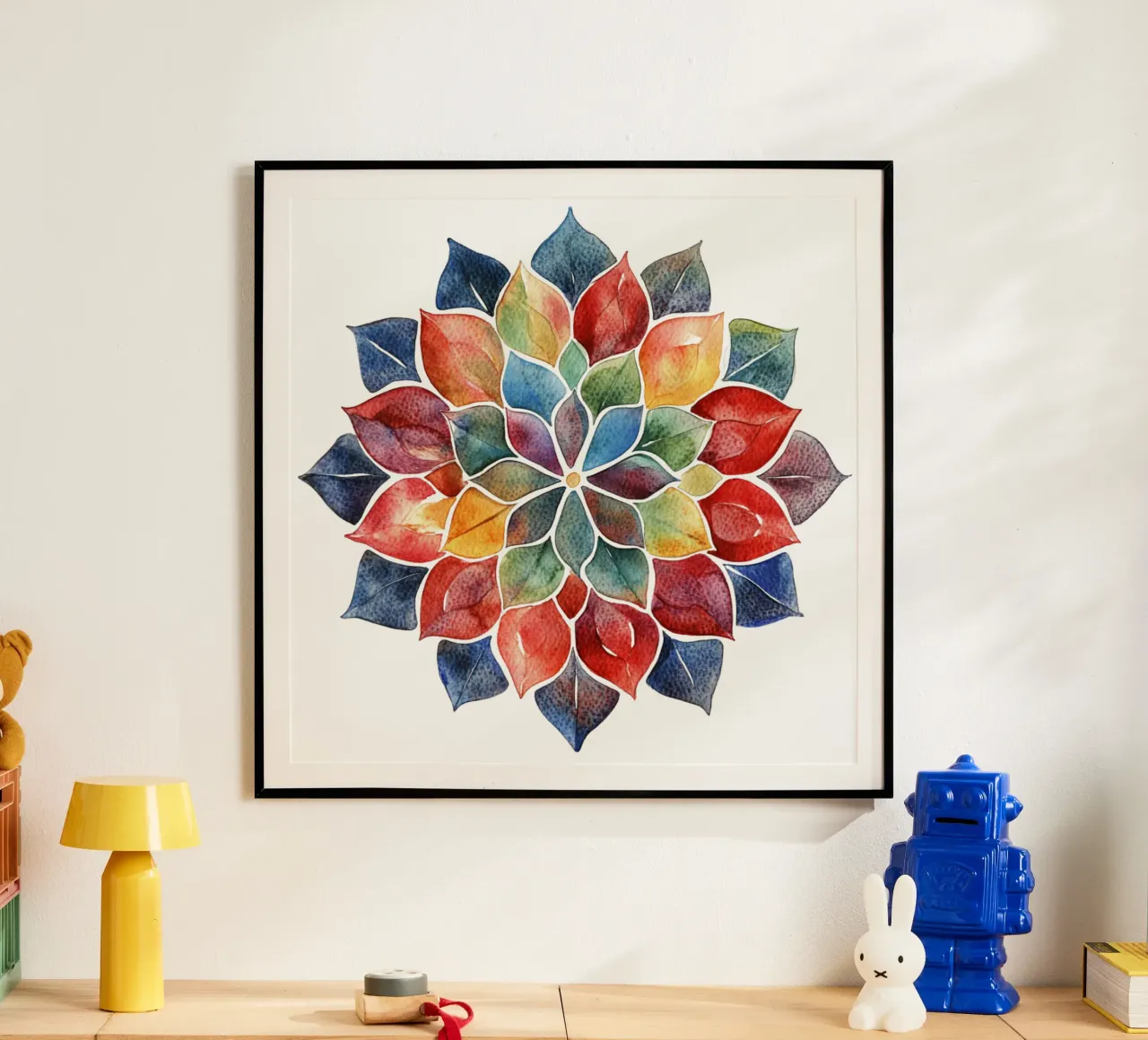 Mandala terrestre ad acquerello poster da Spiritual Touch