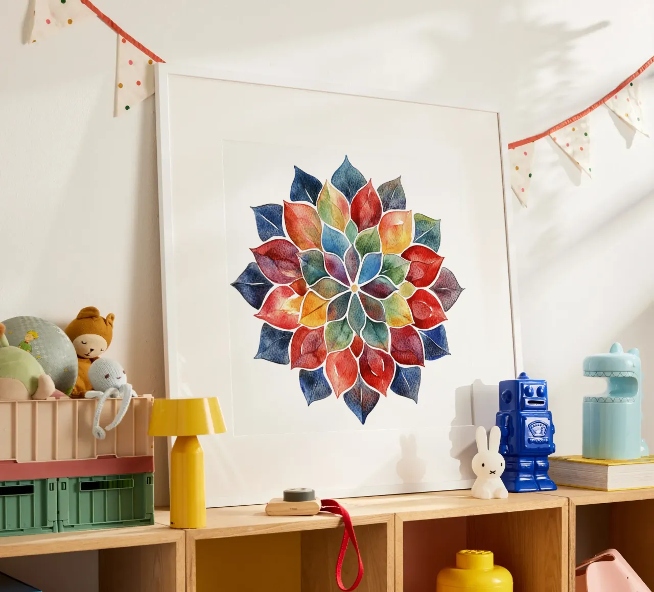 Mandala terrestre ad acquerello poster da Spiritual Touch