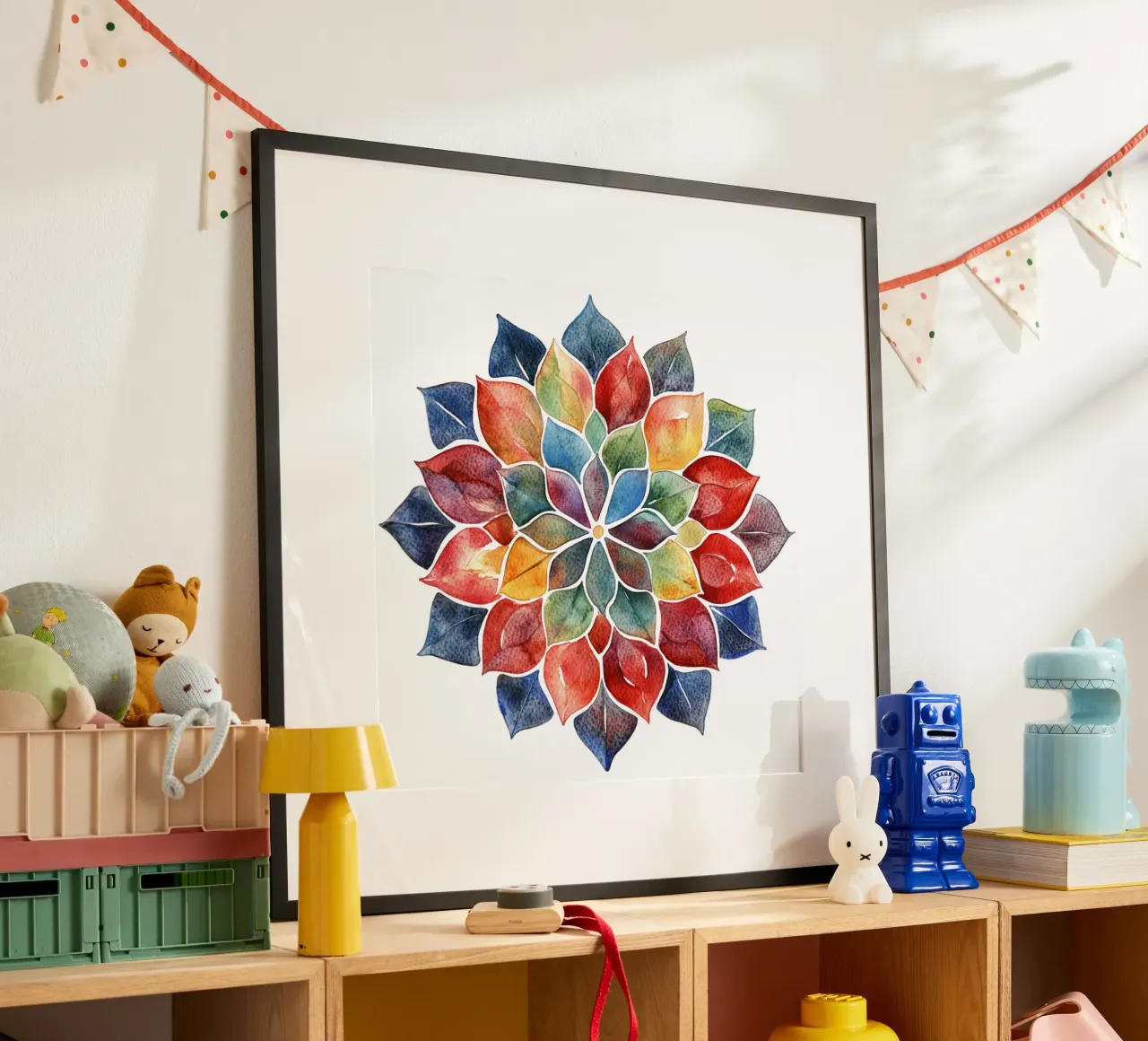 Mandala terrestre ad acquerello poster da Spiritual Touch