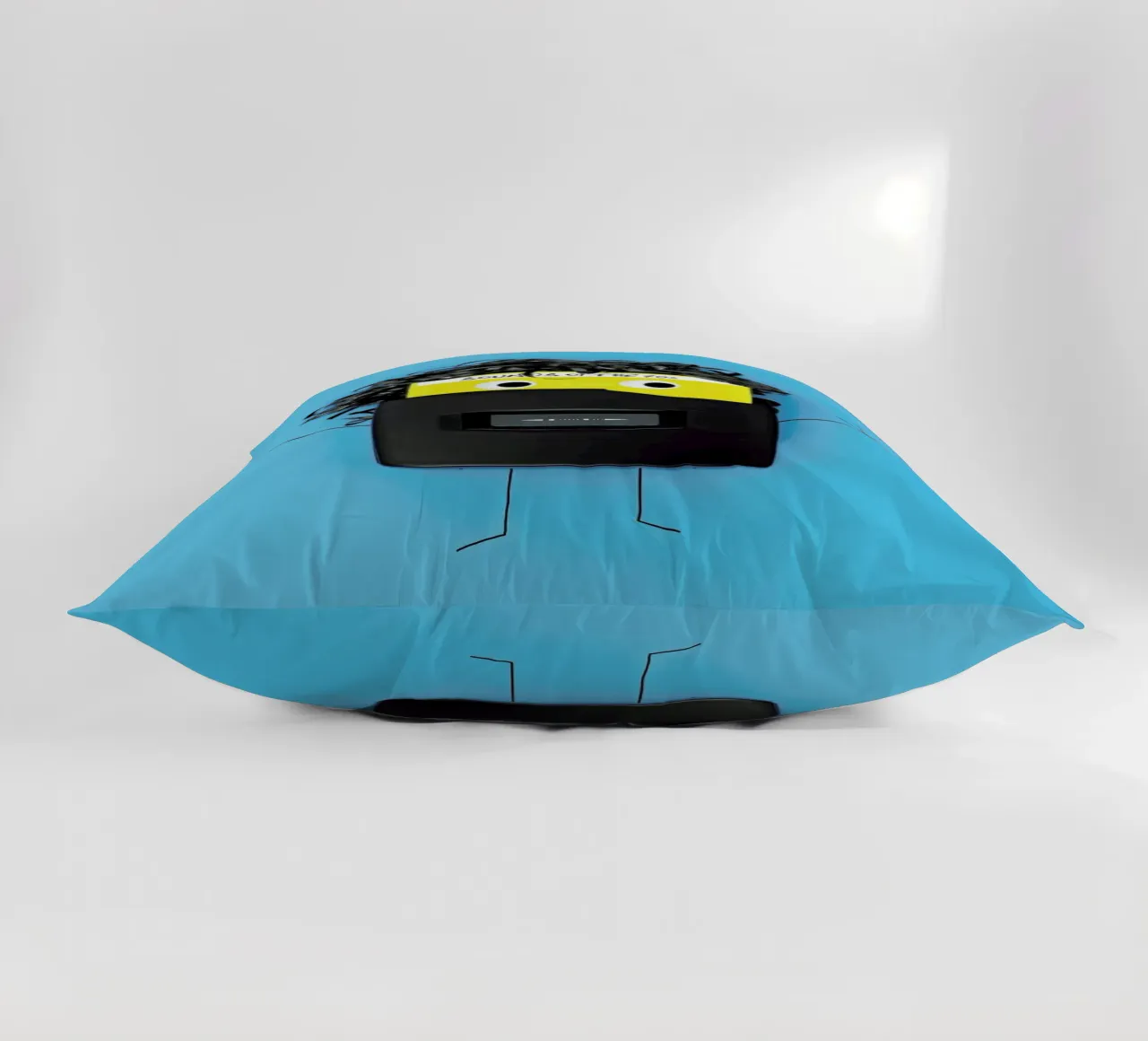 Walk, Man decorative cushion by Juj Winn