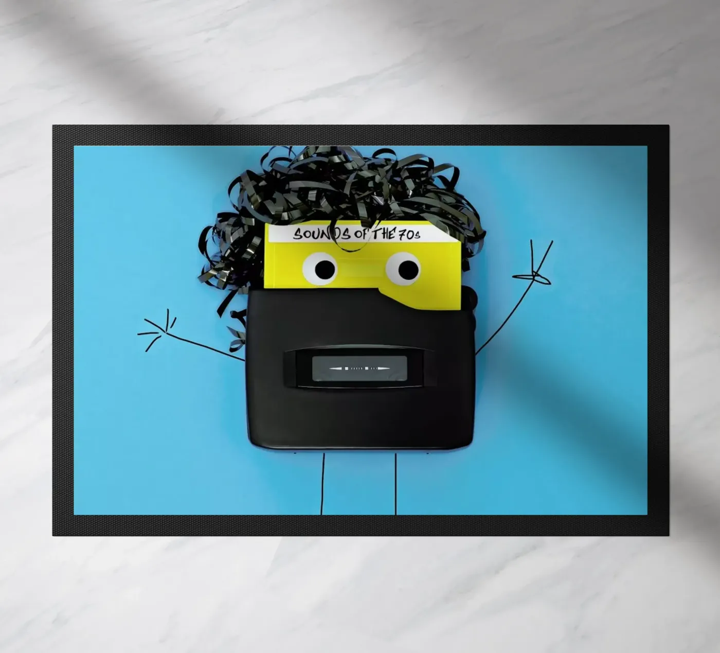 Walk, Man doormat by Juj Winn