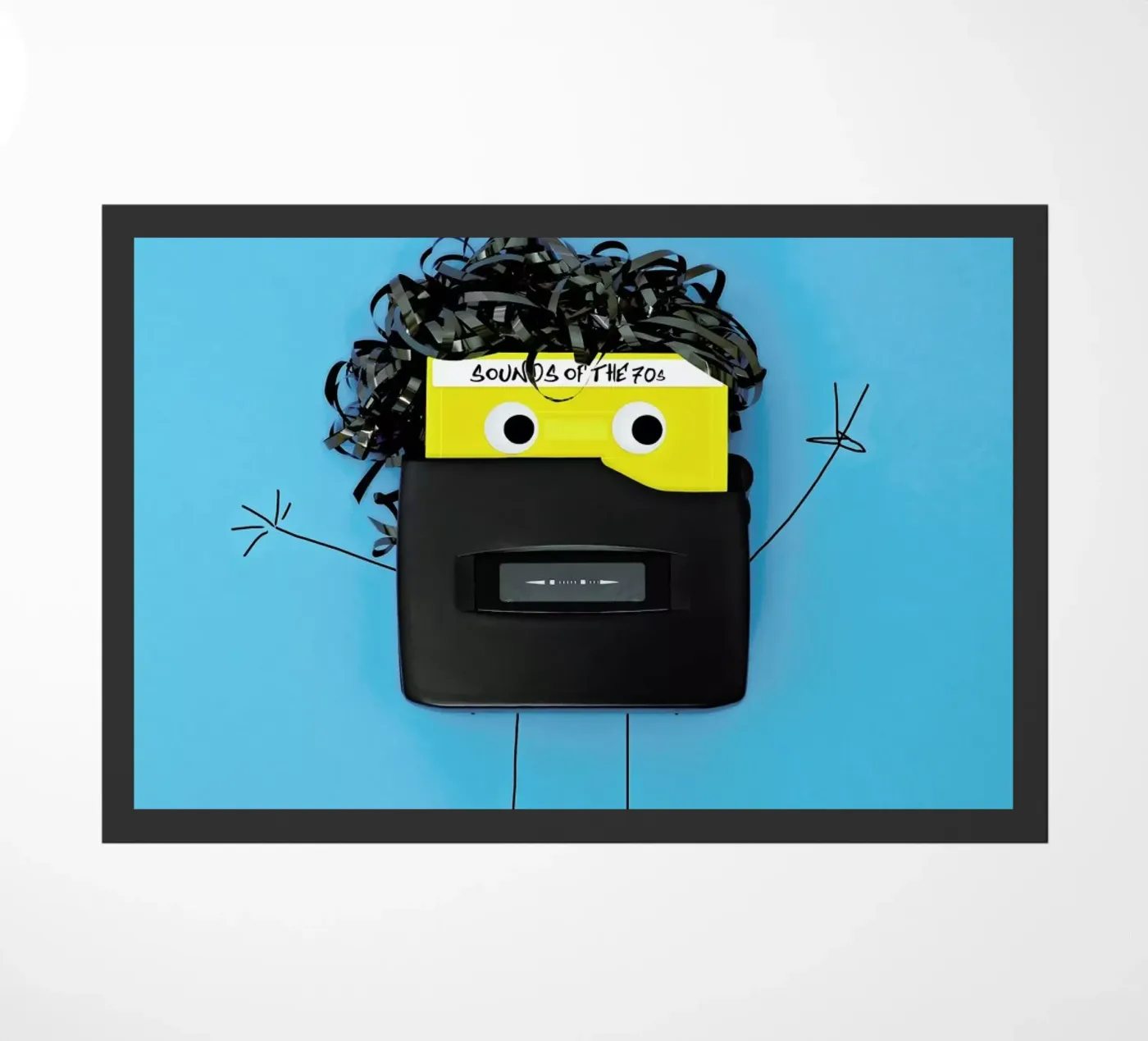 Walk, Man doormat by Juj Winn