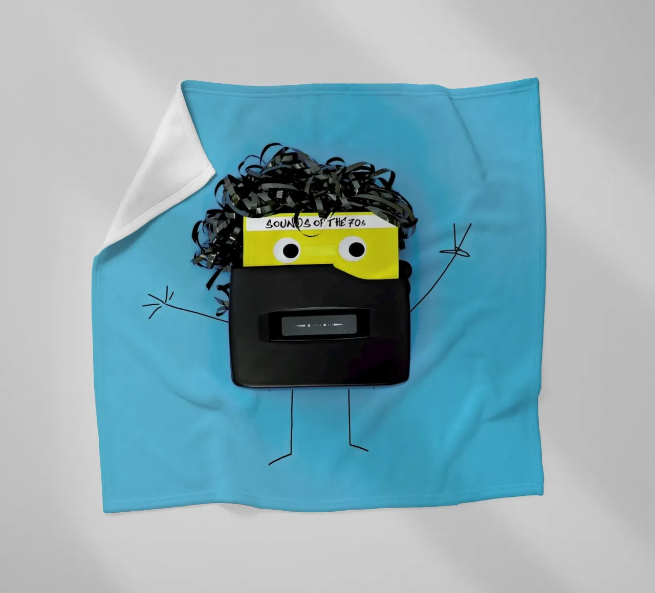 Walk, Man fleece blanket by Juj Winn