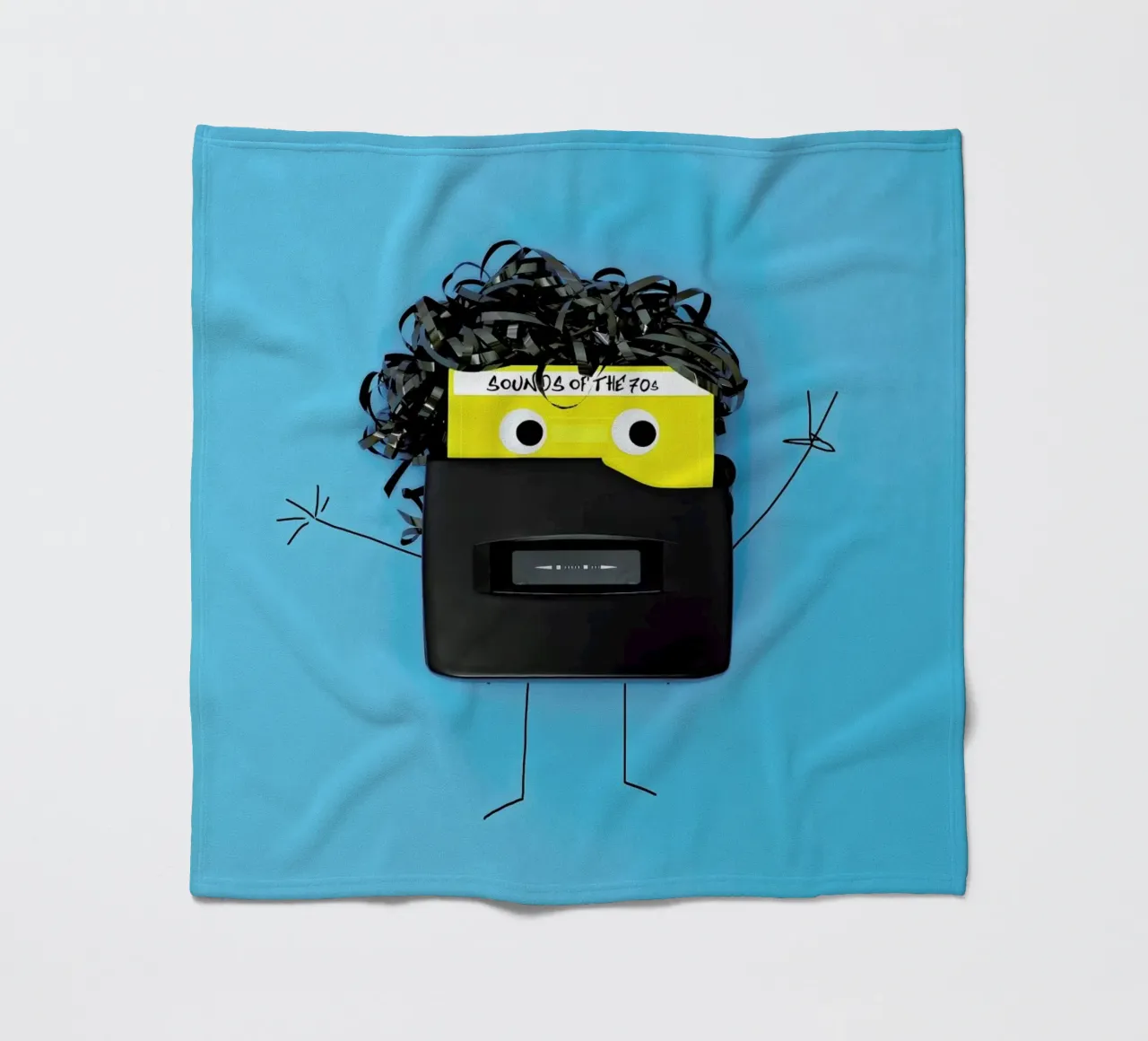 Walk, Man fleece blanket by Juj Winn