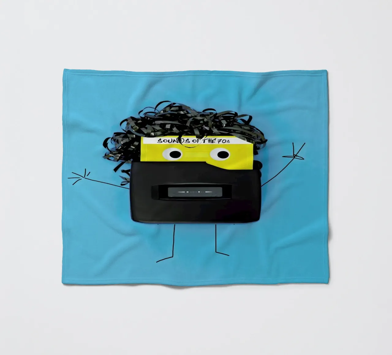 Walk, Man fleece blanket by Juj Winn