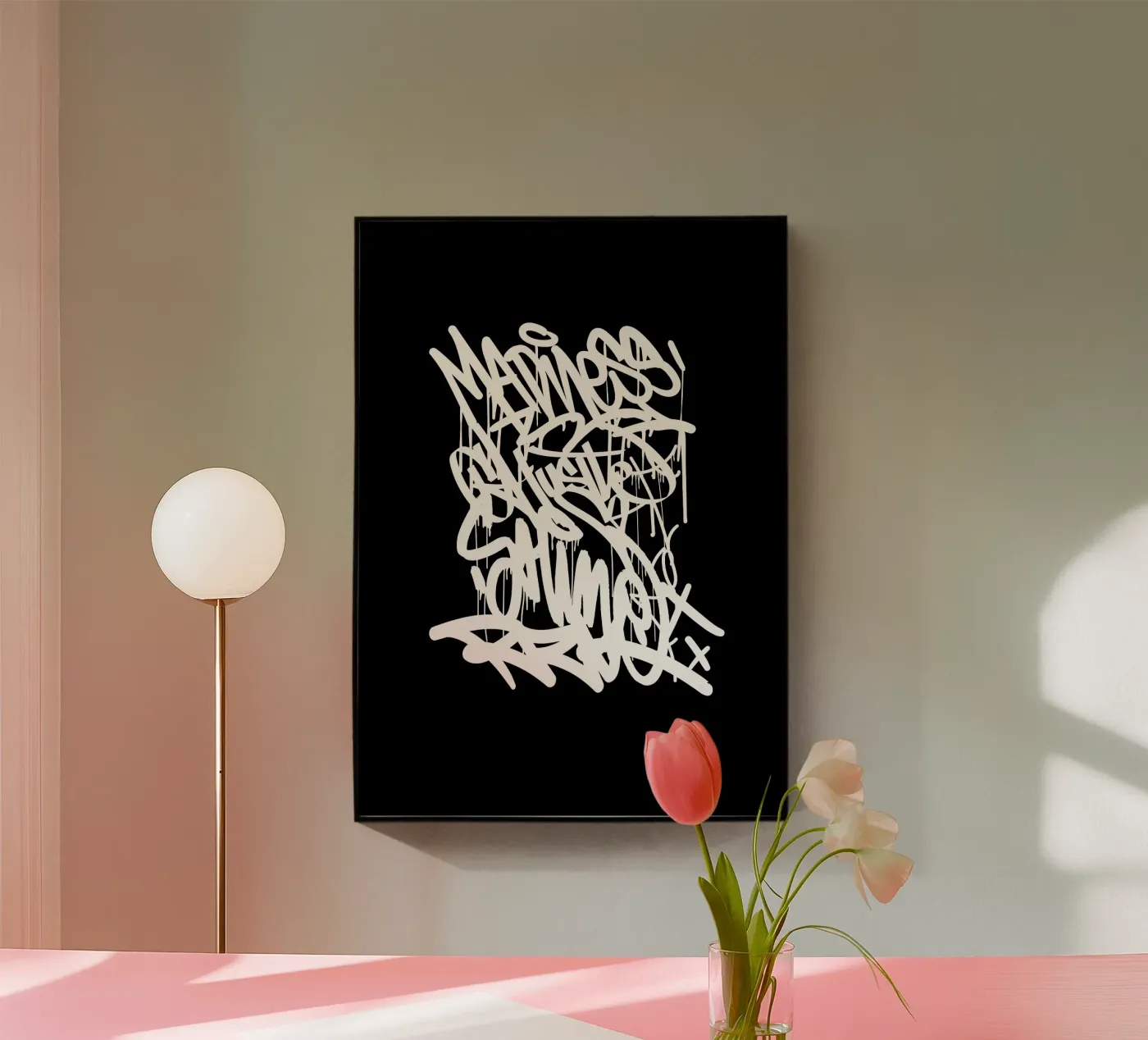 Graffiti Black plexiglass da Typografik