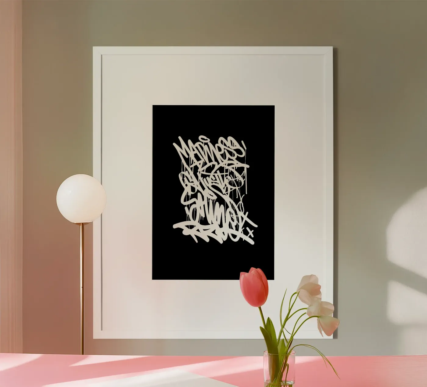 Graffiti Black poster da Typografik