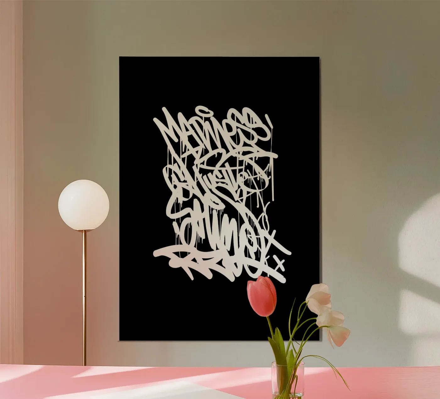 Graffiti Black poster da Typografik