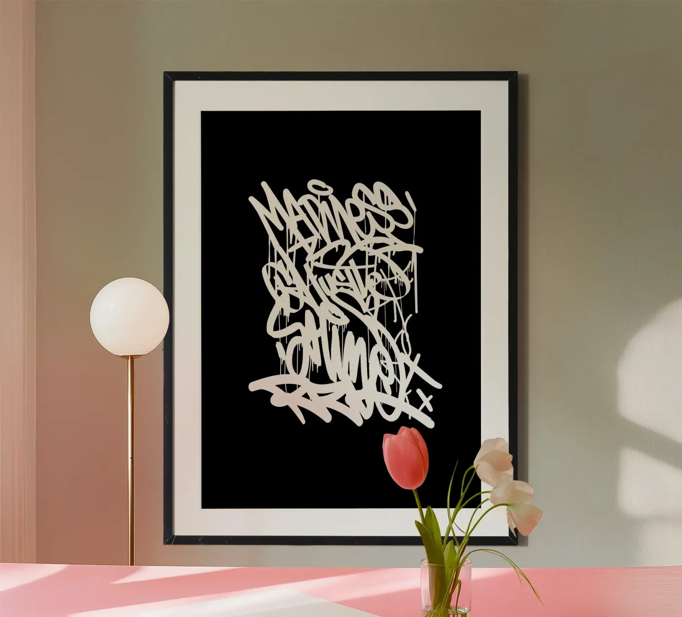 Graffiti Black poster da Typografik