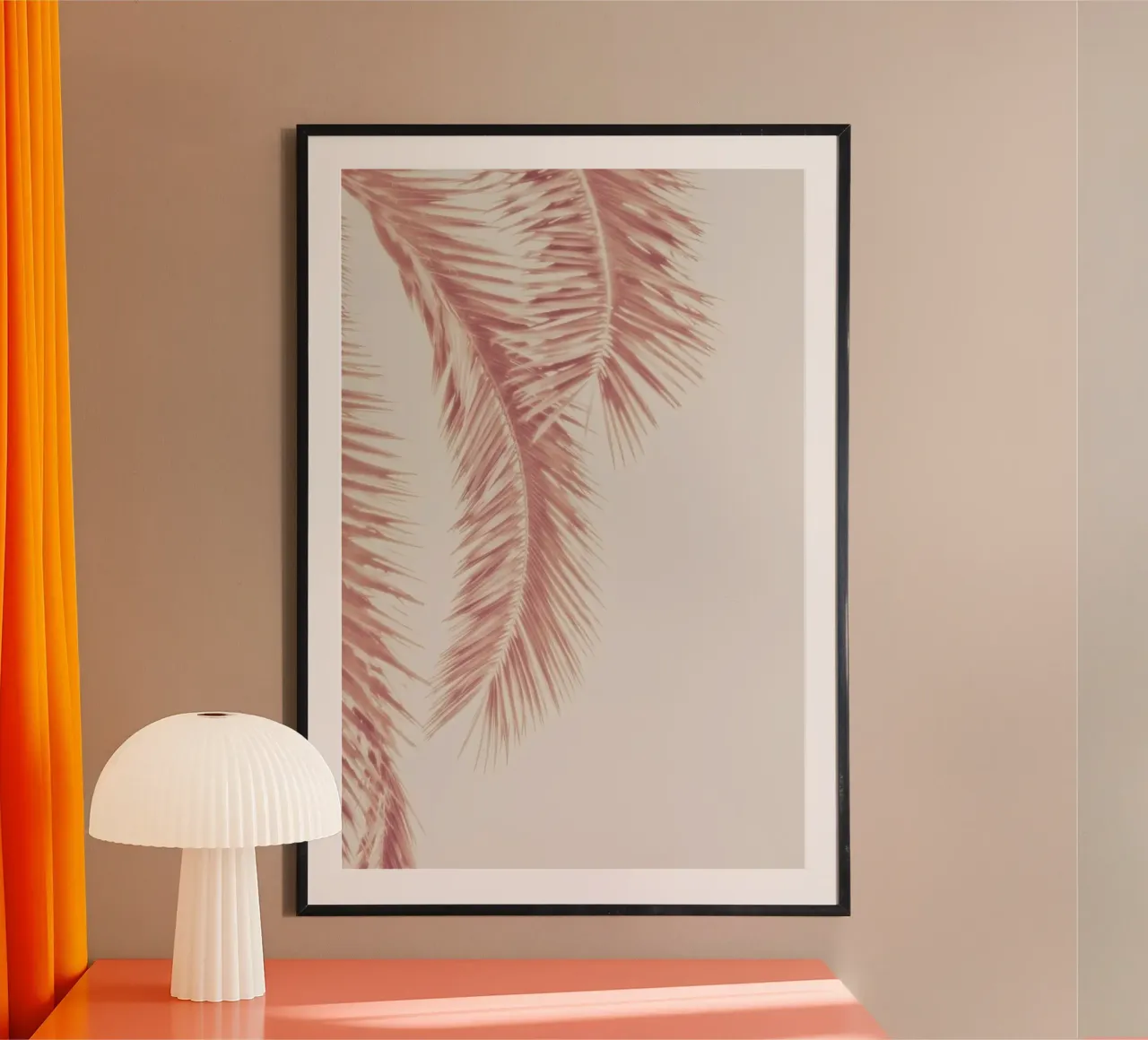 Rose Palm Leaves Hahnemühle von Monika Strigel
