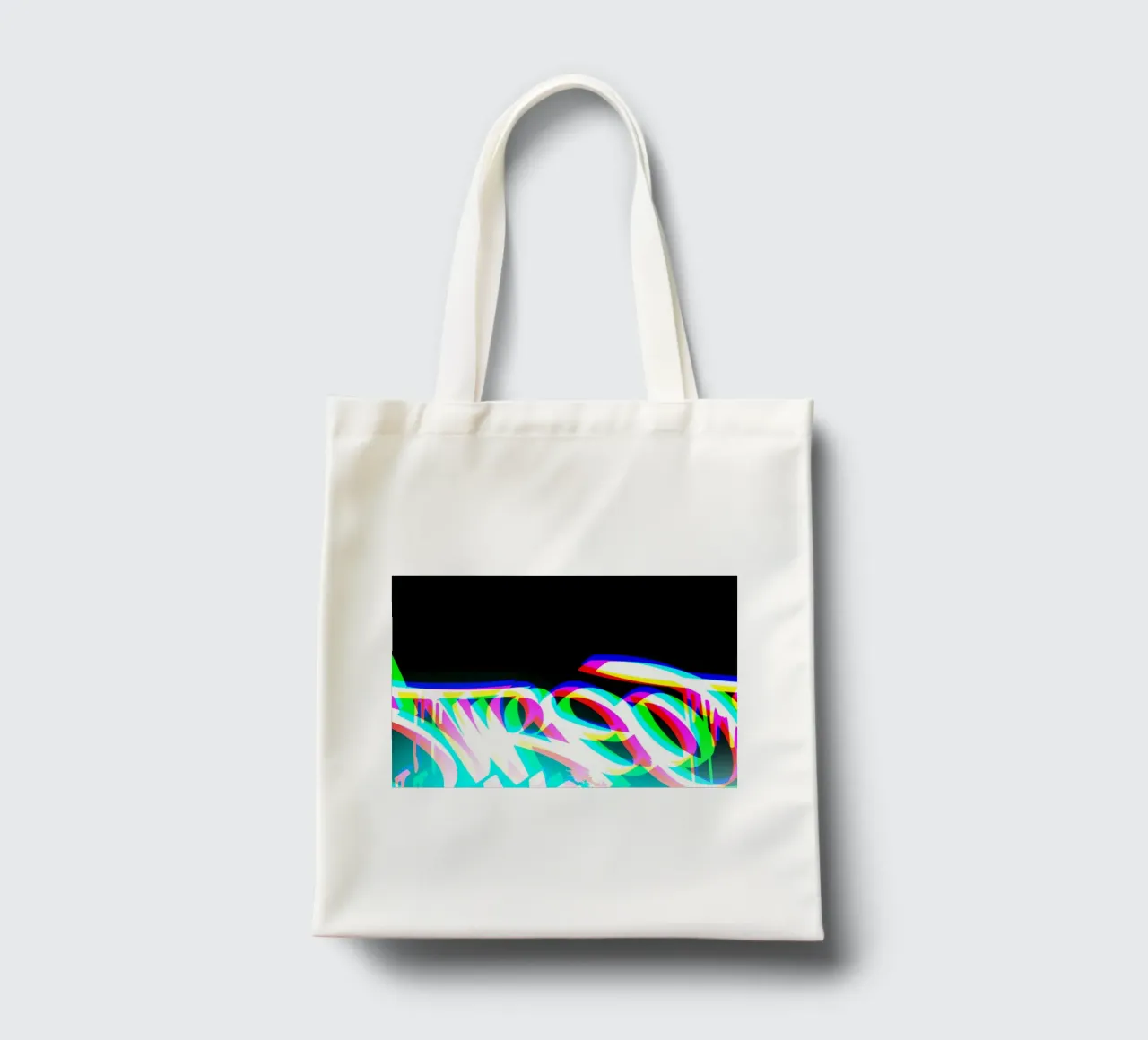 RGB Graffiti jute draagtas van Flo Klein